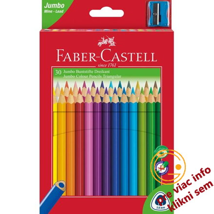 Pastelky Junior grip set 30 farebné, Faber Castell