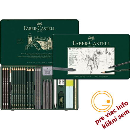 Pitt Grafit set veľký, plechová krabička, Faber Castell