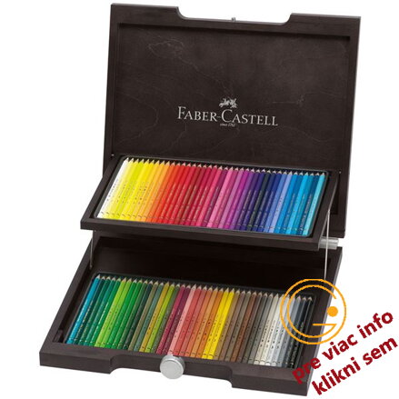 Pastelky Polychromos set 72 ks, drevená kazeta, Faber Castell