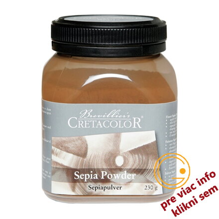 sépiový prášok 230g Cretacolor