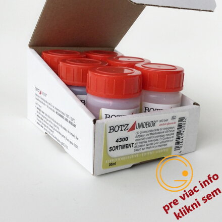 Set farieb 6ks unidekor, Botz