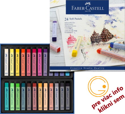 Suchý pastel Gofa set 24-farebný, Faber-Castell