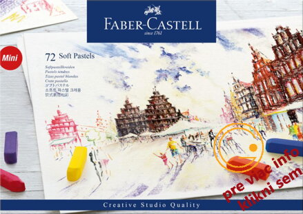 Suchý pastel Gofa set 72-farebný mini, Faber-Castell