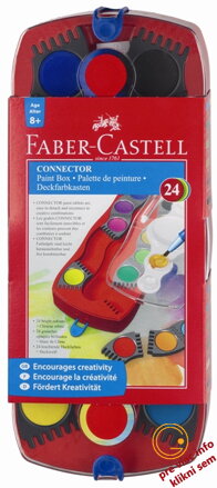 Vodové farby stavebnicové 24 farebné, Faber Castell