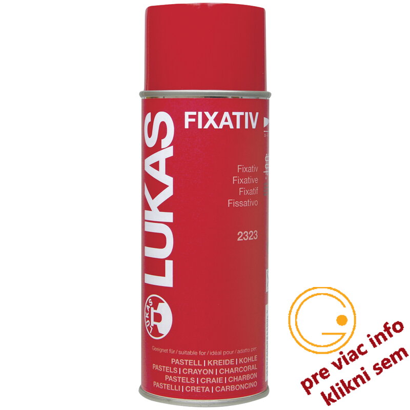 LUKAS Fixatív – bezfarebný ochranný sprej na kresby a maľby (400 ml spray) LUKAS Fixatív – bezfarebný ochranný sprej na kresby a maľby (400 ml spray)