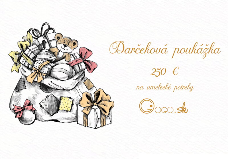 Darčeková poukážka 250 EUR Darčeková poukážka 250 EUR