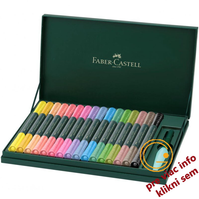 Akvarelové popisovače Albrecht Dürer set 16 farieb, Faber Castell Akvarelové popisovače Albrecht Dürer set 16 farieb, Faber Castell
