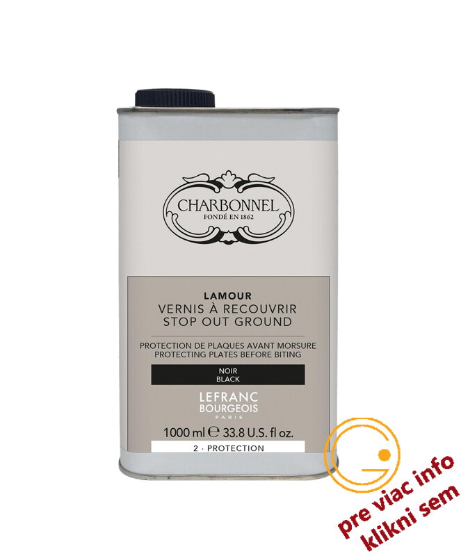 čierny ochranný lak 1000ml, Charbonnel čierny ochranný lak 1000ml, Charbonnel