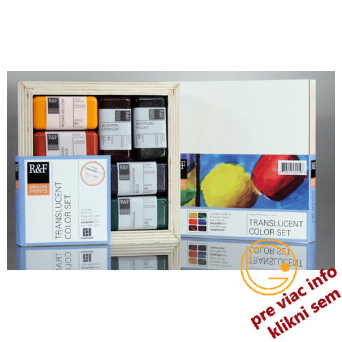 Enkaustika set priehľadných farieb ,R&F Enkaustika set priehľadných farieb ,R&F