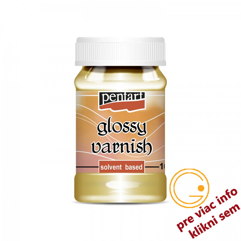 Lak lesklý, riediteľný riedidlom 100 ml, PENTART Lak lesklý, riediteľný riedidlom 100 ml, PENTART