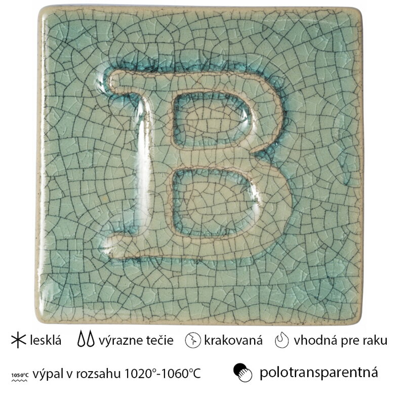 tyrkysová krakovaná glazúra 9352, Botz, 200ml tyrkysová krakovaná glazúra 9352, Botz, 200ml