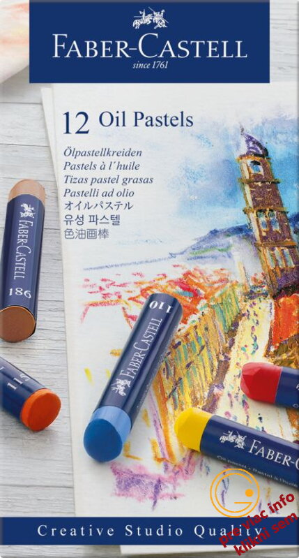 Olejový pastel Gofa set 12-farebný, Faber-Castell