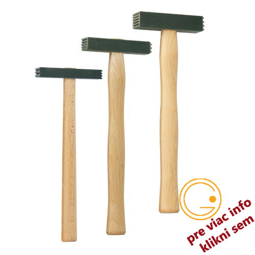 Kamenárske kladivo- tzv. štokhamer resp. štokovák, 20 mm hlava s 9/25 korunkou na každej strane Kamenárske kladivo- tzv. štokhamer resp. štokovák, 20 mm hlava s 9/25 korunkou na každej strane