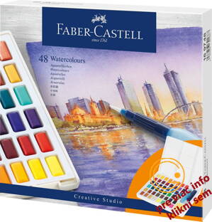 Akvarelové farby set 48 farebné, Faber Castell