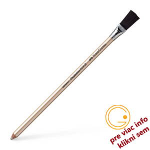 Guma v ceruzke Perfection 7058 B biela so štetcom, Faber Castell