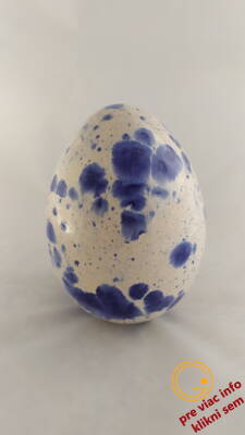 Keramické vajce modro-biele 11cm