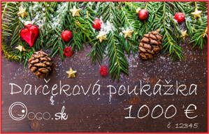 Darčeková poukážka 1000 EUR