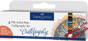 PITT kaligrafické perá 4 farby set, Faber Castell