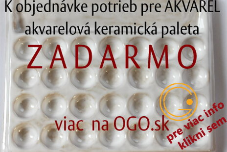 Keramická akvarelová paleta zdarma!